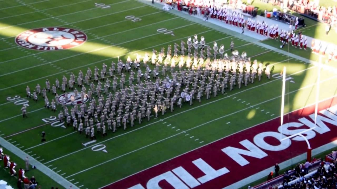 Texas A&M Band halftime vs. Alabama 2016 Bryant Denny Stadium
