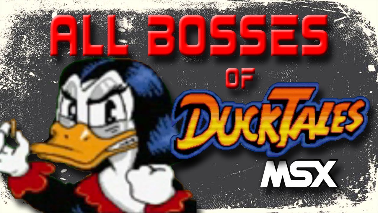 MSX Duck tales all bossses (Contra Series) - Mike and Katie