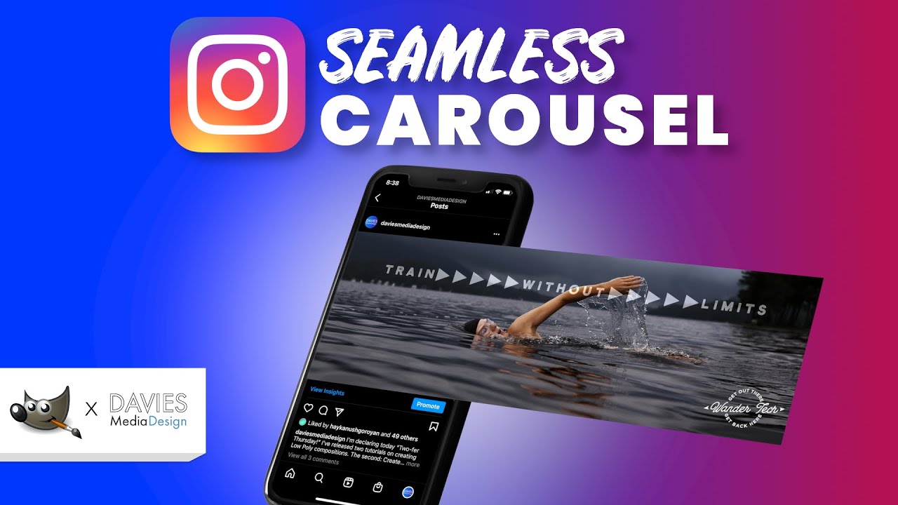 Создайте бесшовную карусель для Instagram в GIMP | Бесплатное ПО