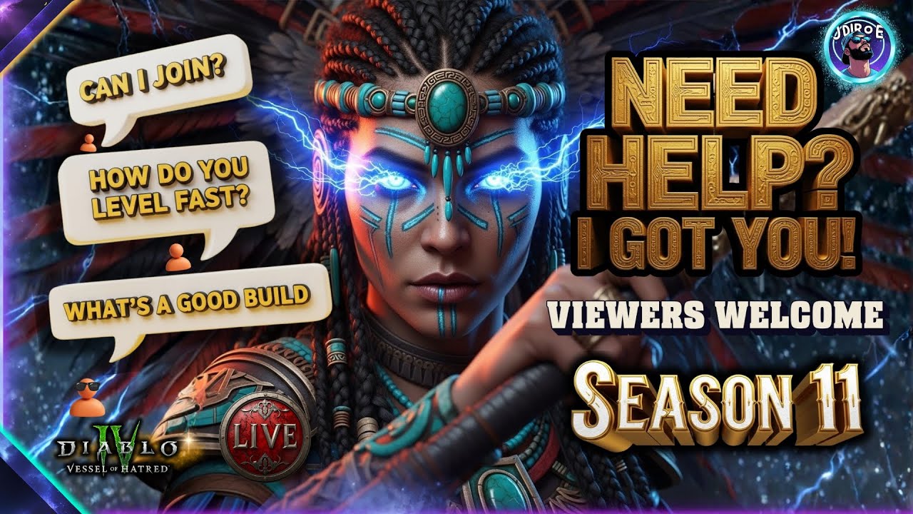 🔴 LIVE Diablo 4 Season 11 Gameplay | Viewer Help, Carries & Q&A