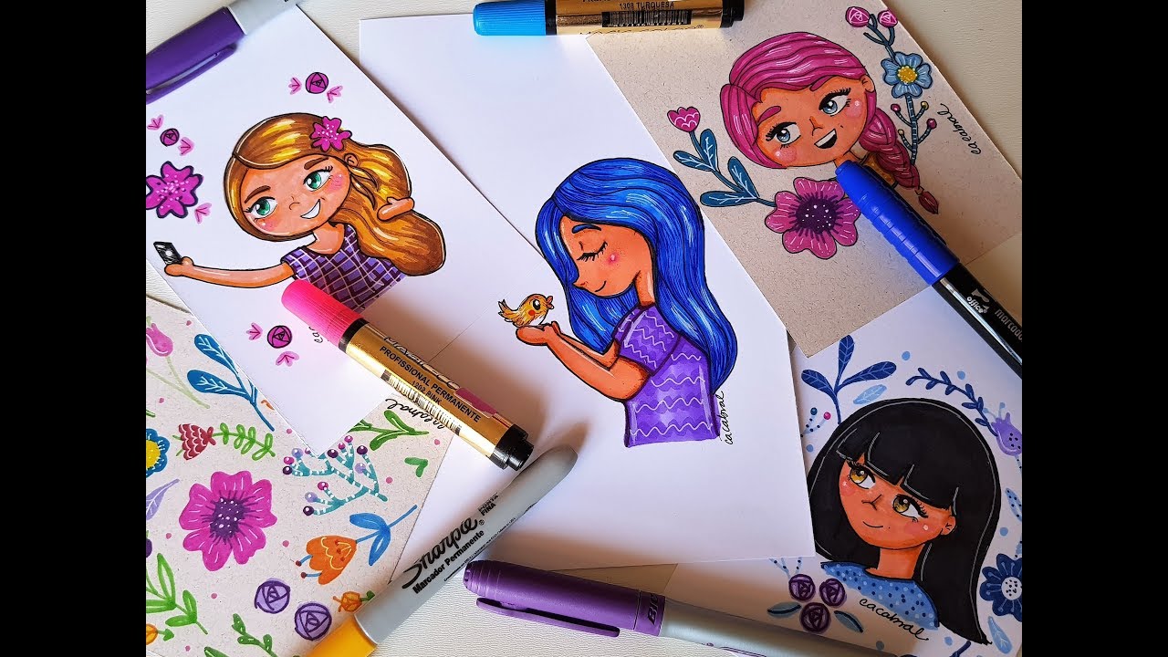 Dicas e Desenhos com Marcadores