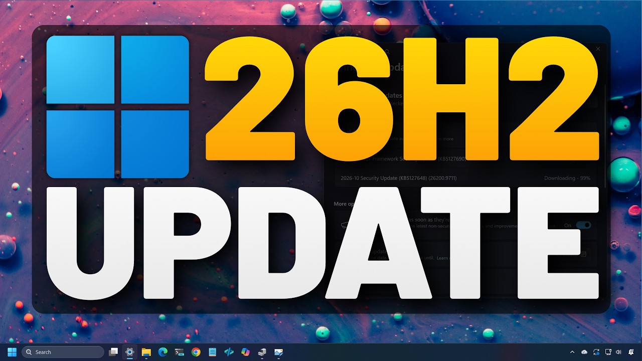 Обновление Windows 11 25H2/26H2 за октябрь 2026 года: МАСШТАБНЫЕ изменения, которые стоит увидеть...