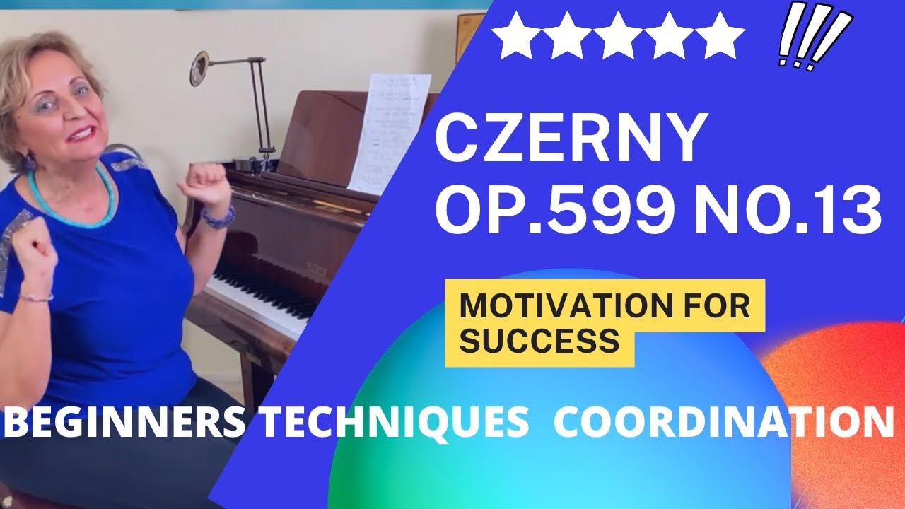 🟣MOST AWAITED CZERNY🟣FULL TUTORIAL 🟣 BEGINNERS🟣op.599 no.13