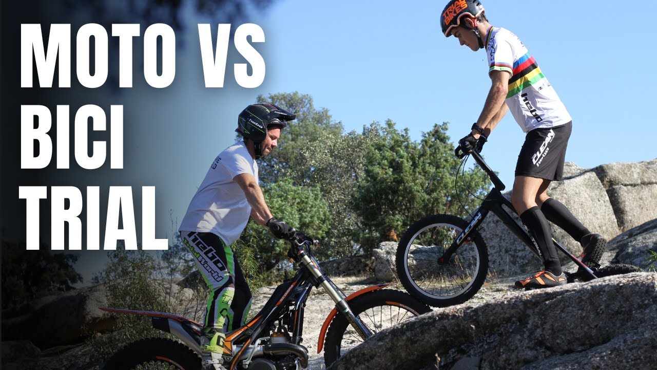 La técnica del trial MOTO VS BIKETRIAL con el Campeón del Mundo 2021 Borja Conejos