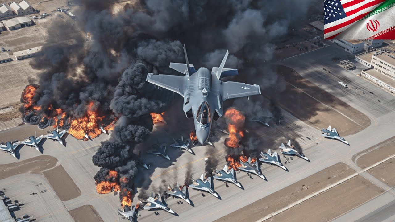 IRAN CAN FORGET ABOUT NUCLEAR JETS! U.S Drone Swarm WIPED OUT Secret Tehran's Airbase with 15 SU-57
