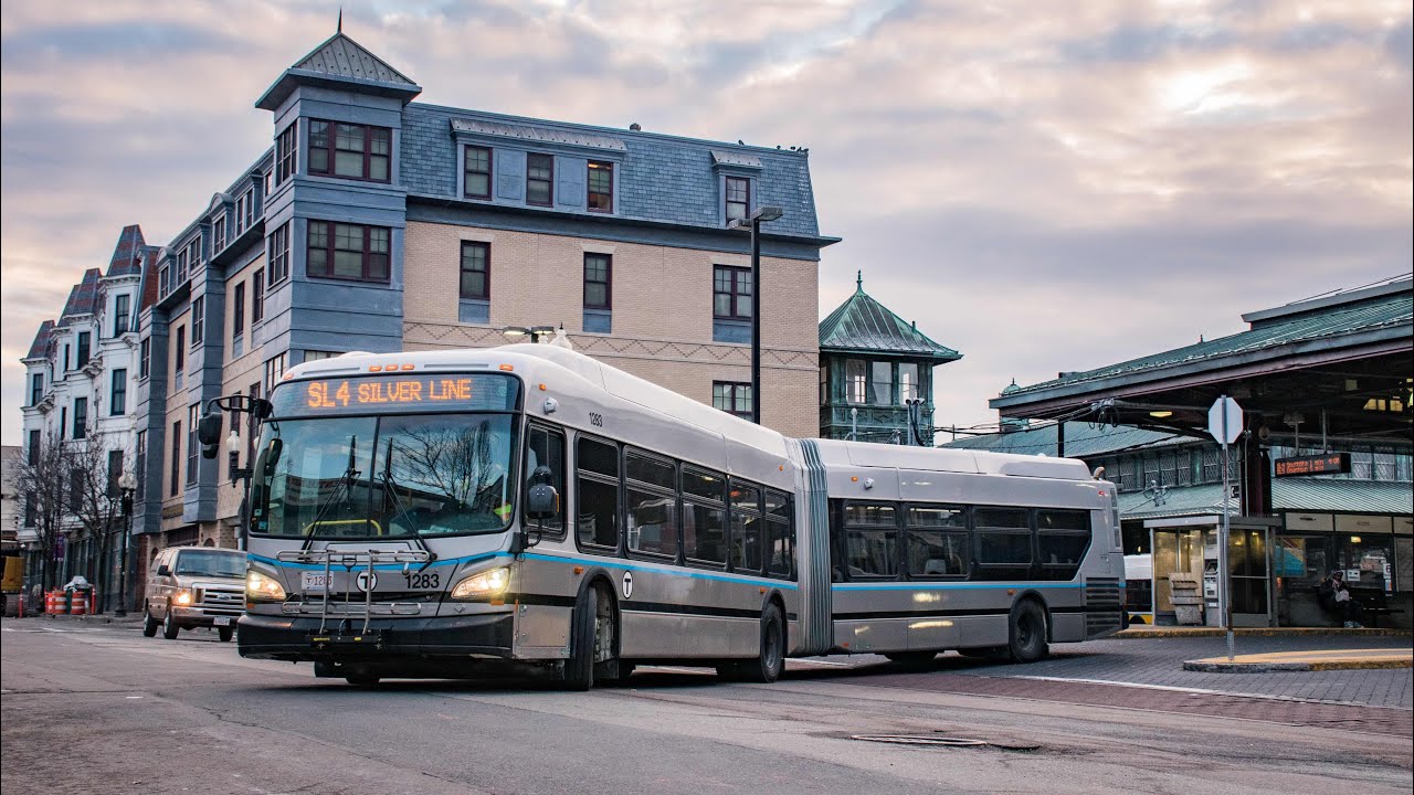 MBTA Silver Line 4 & 5 Buses, Washington St / Massachusetts Ave