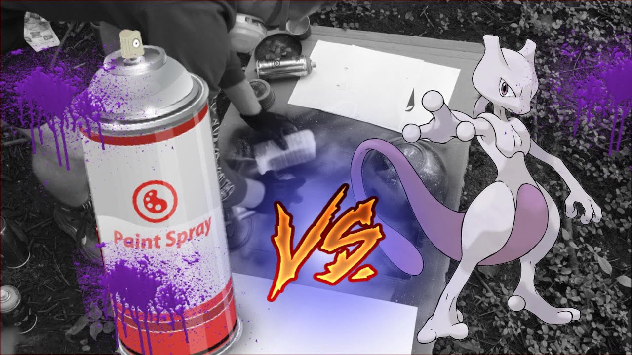 Spray Painting Mewtwo in an EPIC Galaxy