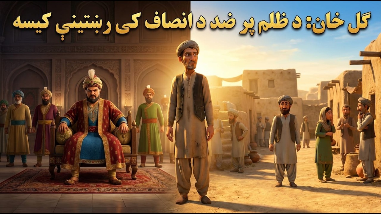 “ګل خان د ظلم پر ضد د انصاف کی رښتینې کیسه” | Pashto Cartoon | Pashto Story