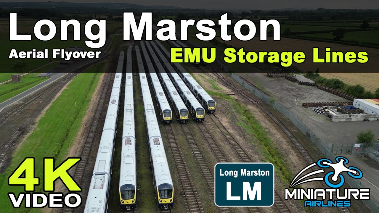 Long Marston Aerial Flyover in 4K