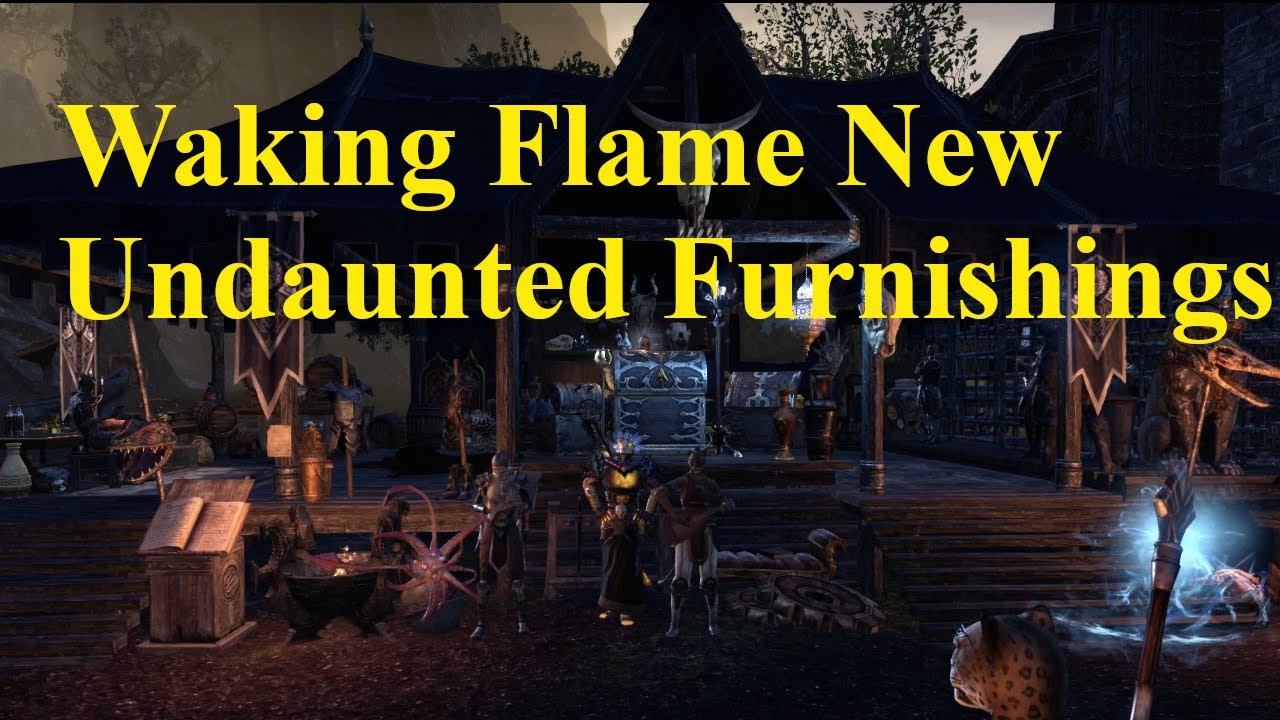 ESO Waking Flame New Undaunted Achievement Furnishings!