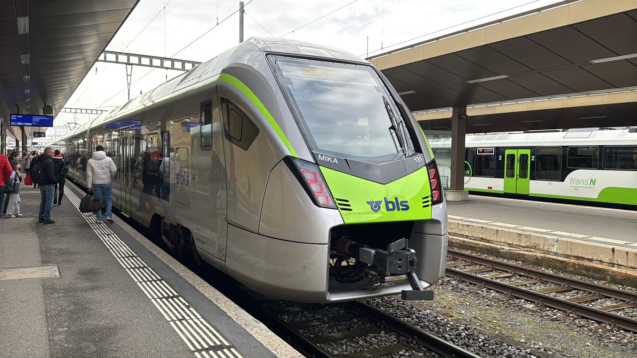 SWITZERLAND’S NEWEST TRAIN! Riding the NEW IR56 from Biel to Delemont on the BLS Mika