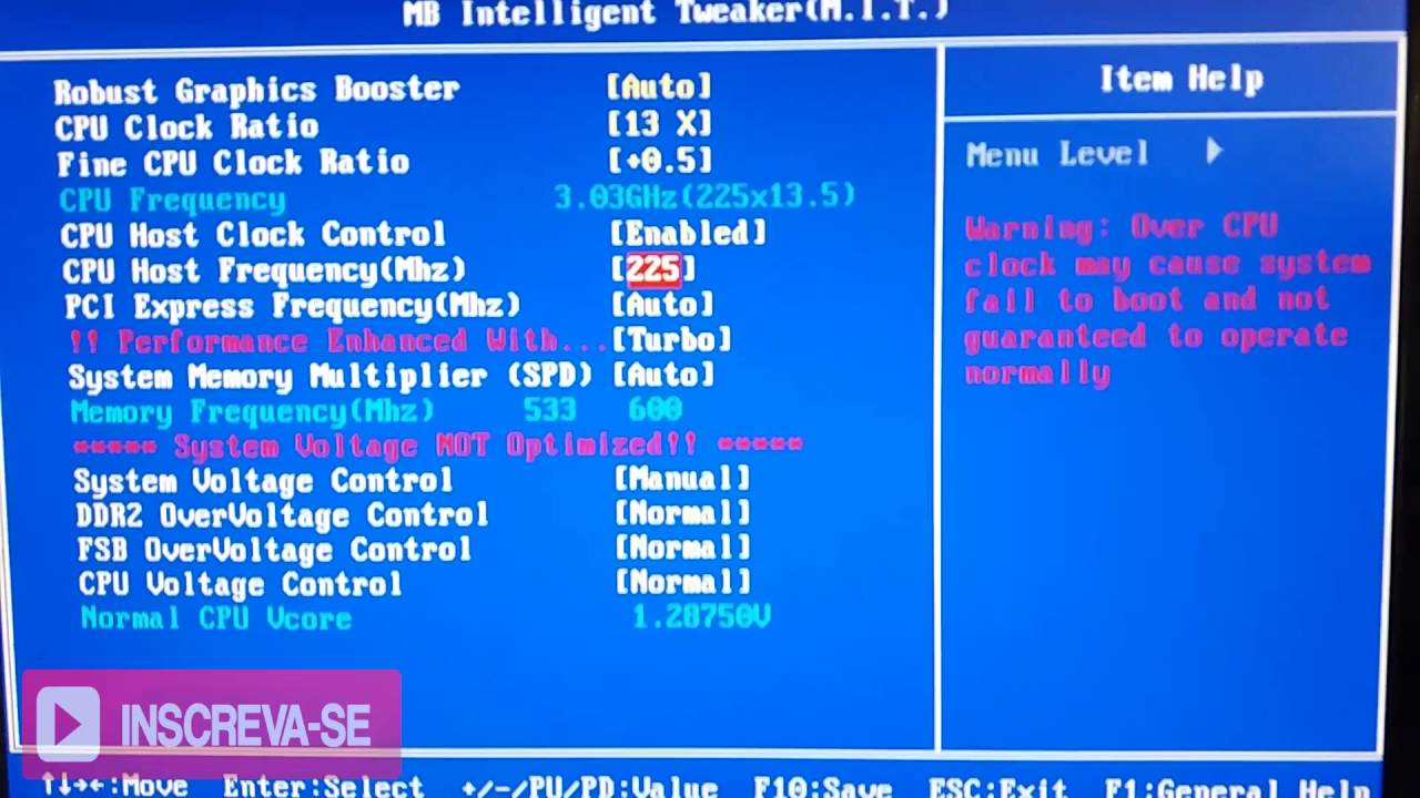 CM-11GAMER_COMO FAZER OVERCLOCK PROCESSADOR PENTIUM DUAL CORE 2.7 GHZ LGA775