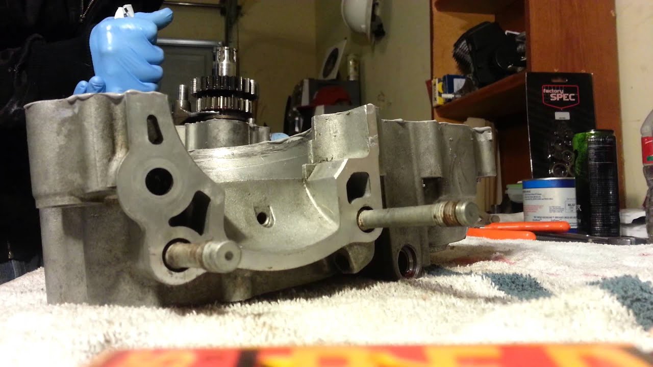 98 kx250 crank installation