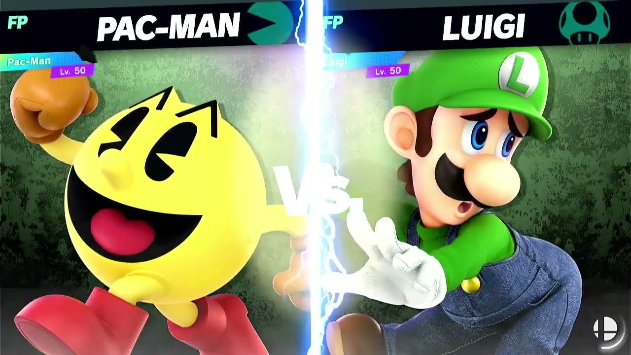 Super Smash Bros Ultimate Amiibo Fights Pac Man vs the World #9 vs Luigi