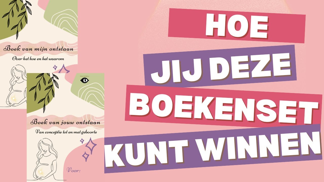 Verloting van gratis boekenset om het verhaal van conceptie tm geboorte van jouw kind te beschrijven
