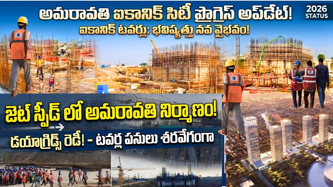 అమరావతి ఐకానిక్ టవర్స్ కోర్ వాల్ పనులుDiagrid works Latest update Amaravati Iconic Towers#amaravati