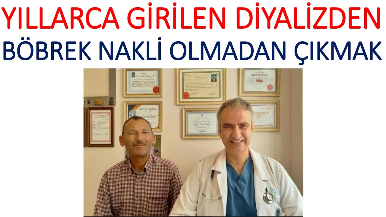 BÖBREK NAKLİ OLMADAN DİYALİZDEN ÇIKABİLMEK