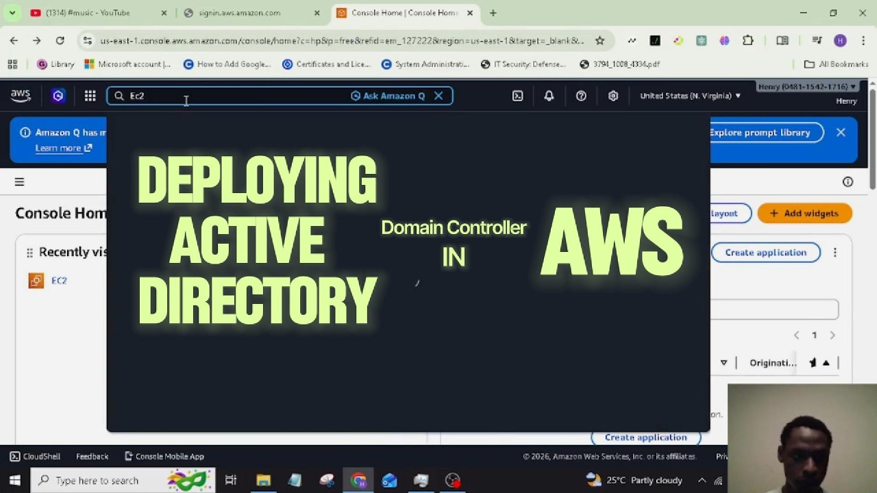 Setup Windows Active Directory Domain Controller in AWS.