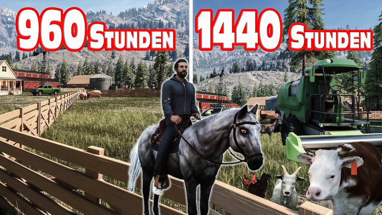 Ich habe nun 1440 Stunden in Ranch Simulator verbracht und das ist dieses mal passiert 😜