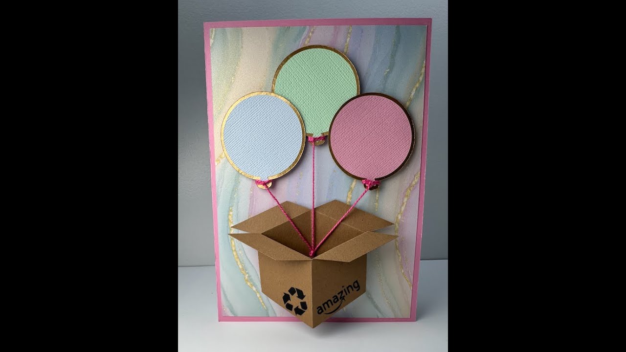 3D Box and Birthday Cake Card