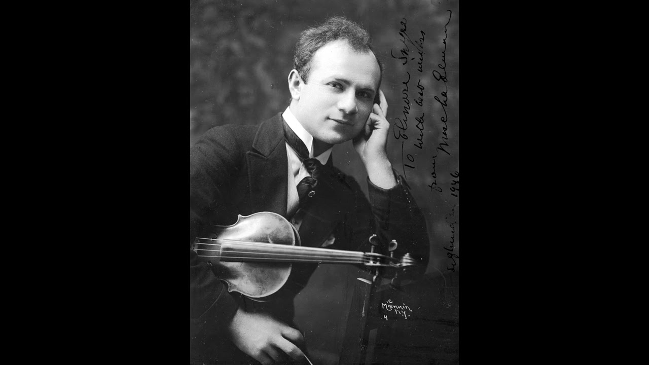 Mischa Elman (violin) - Nur, wer die Sehnsucht kennt (Tchaikovsky-Elman) (1919)