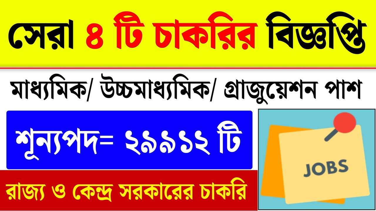Top 4 Govt Job Vacancy in September 2026| Best Govt Jobs| Latest Govt Job Vacancy