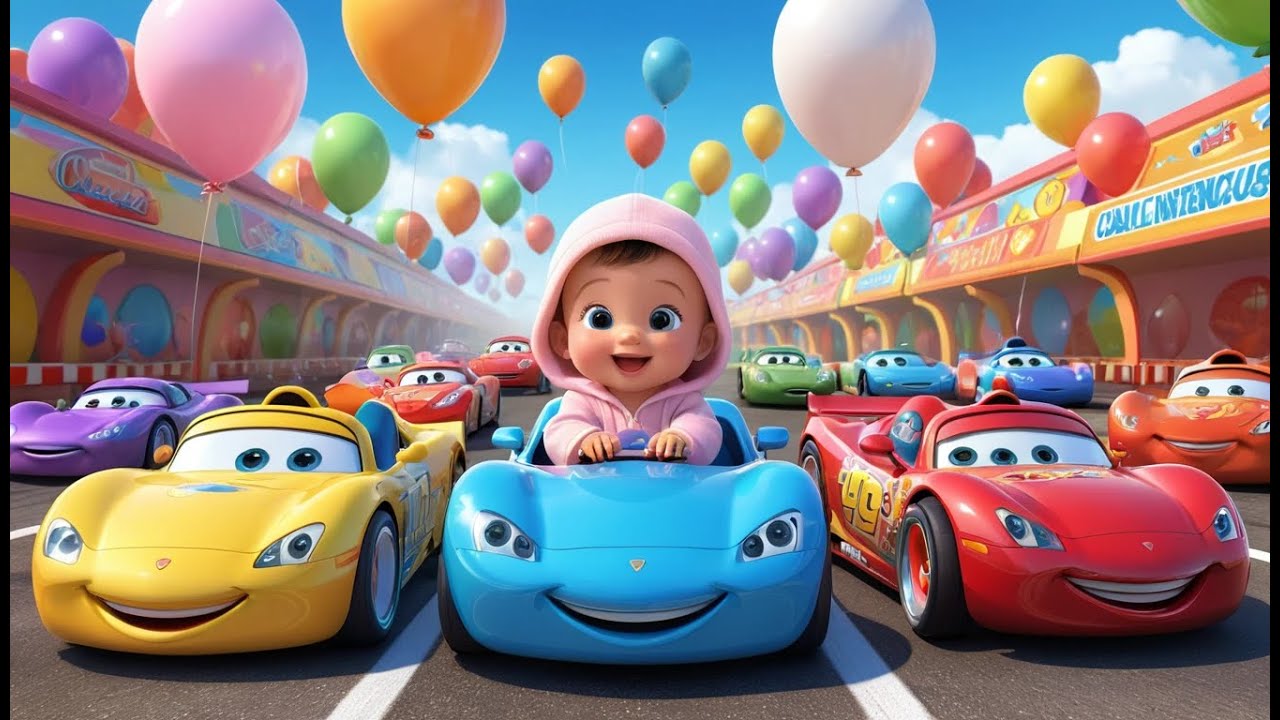 Counting Cars Race | Fun Learning & Action Song for Toddlers