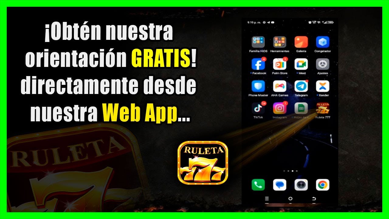 ✔️ DATOS GRATIS DE RULETA 777 -  Instala F&aacute;cilmente Nuestra Web App en tu M&oacute;vil✔️​