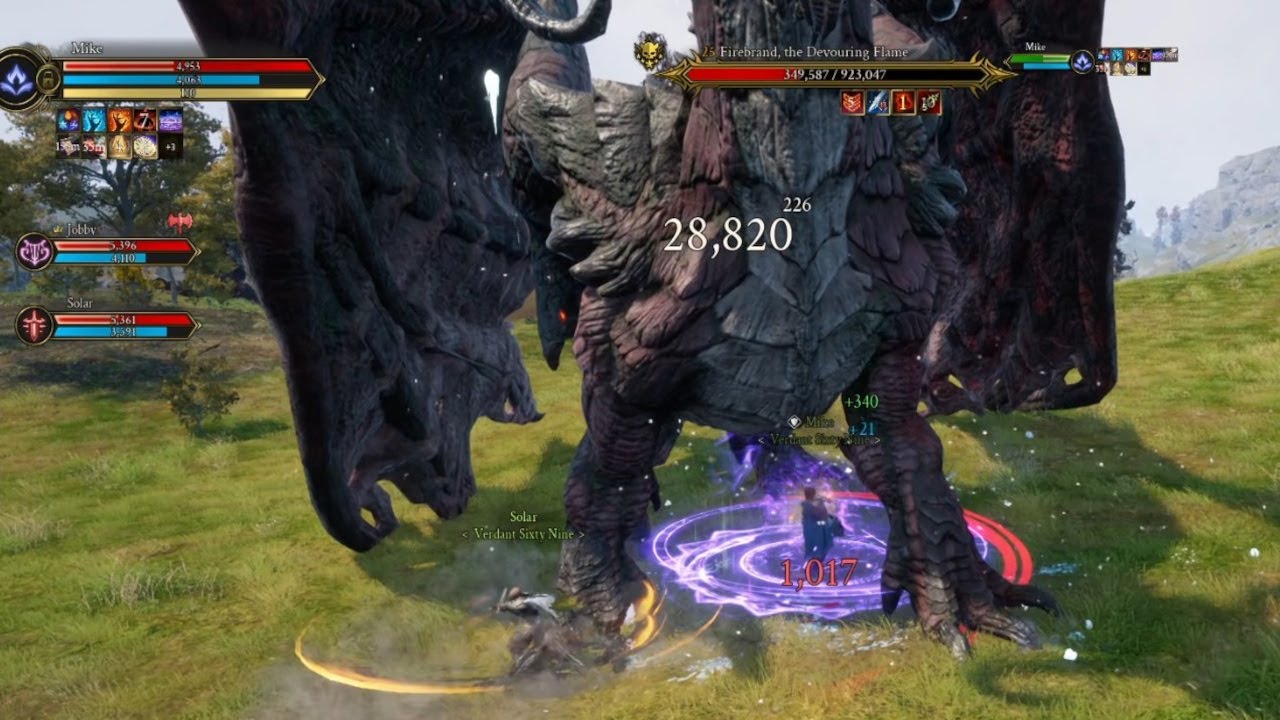 Ashes of Creation 3 Man Firebrand World Boss