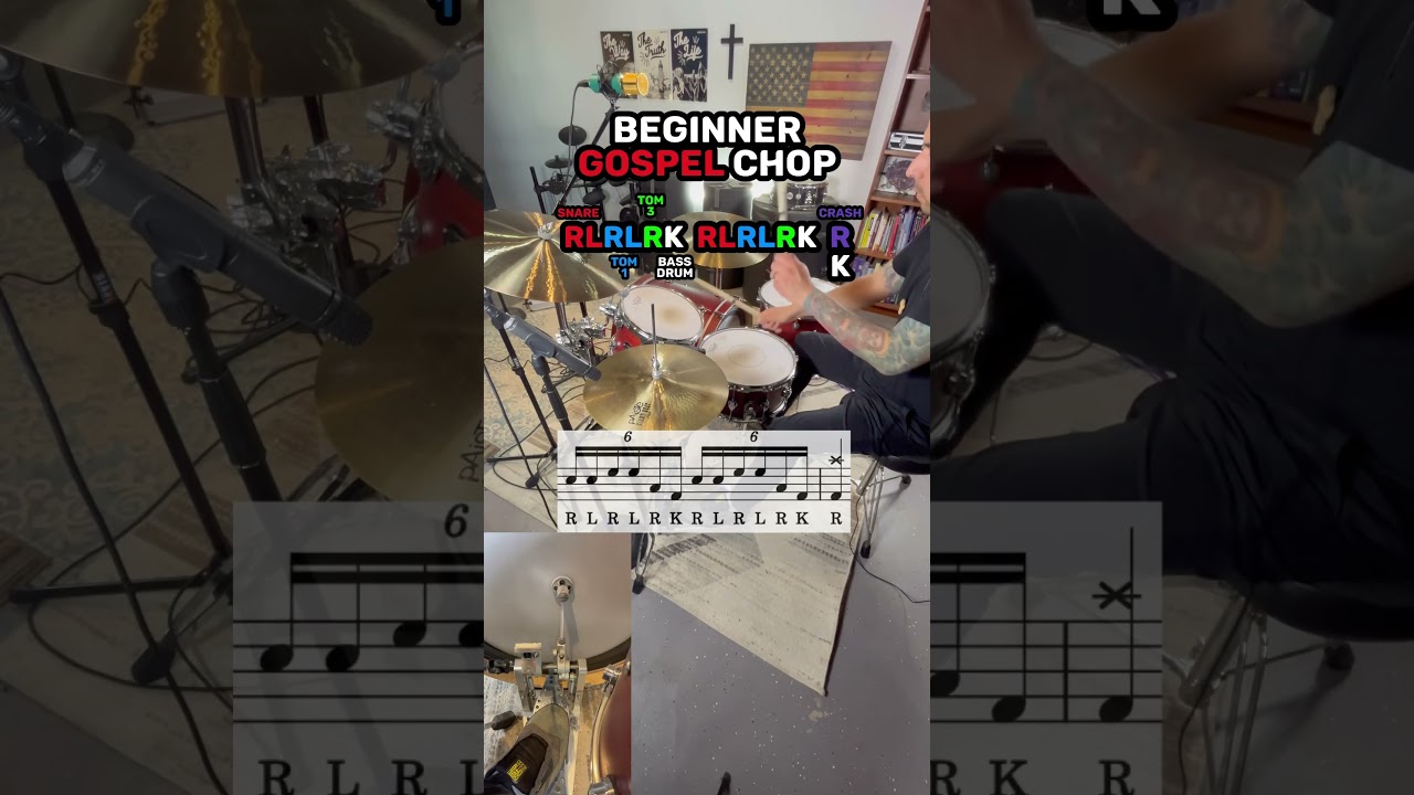 Beginner Drum Chops (EASY Drum Lesson) 🥁