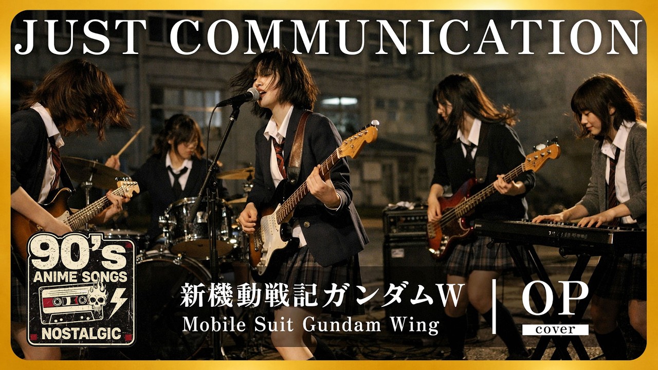 [AI Cover] Gundam Wing OP｜JUST COMMUNICATION (TWO-MIX)｜Girls Band Alternative Rock