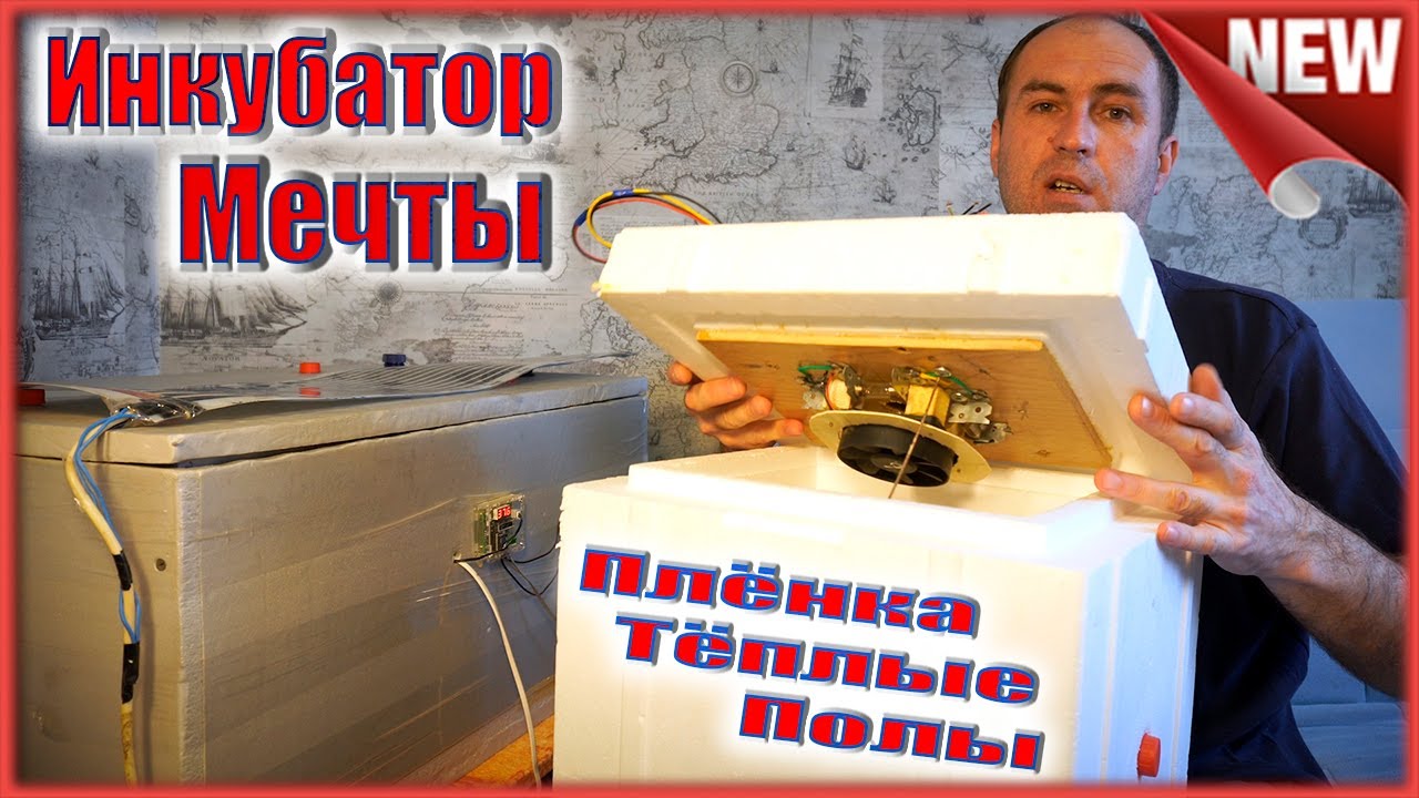Инкубатор моей мечты. Выводимость 100%.  Минусы плёнки.  Инфракрасный теплый пол.
