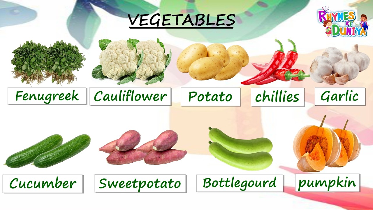 Vegetable Are Awesome! Learn Their Names with Fun! Jump Into vegetable  Names Every Kid Should Know!