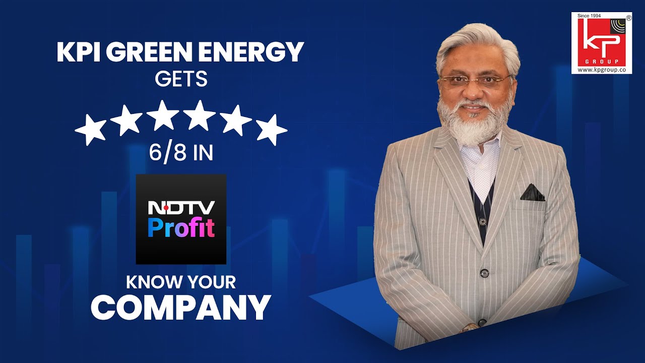 Dr. Faruk G. Patel Live | KPI Green Energy Gets ⭐⭐⭐⭐⭐⭐ 6/8 in NDTV Profit's Know Your Company.