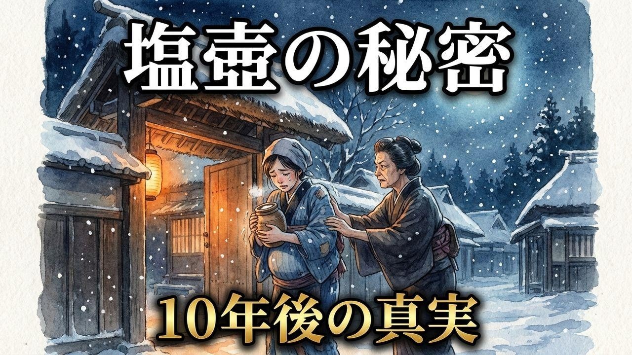 【驚愕】吹雪の夜、臨月の私を追い出した姑…10年後に開けた塩壺の正体