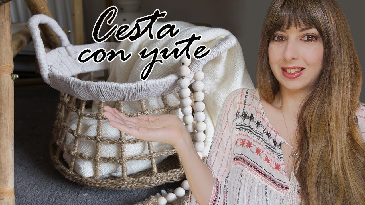 КОРЗИНА С КАРТОНОМ И ВЕРЕВКОЙ из ДЖУТА | БОХО ДЕКО | Shanti Irene