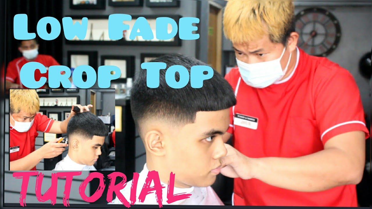 haircut::::low fade / crop top /tutorial (jhun panglao)