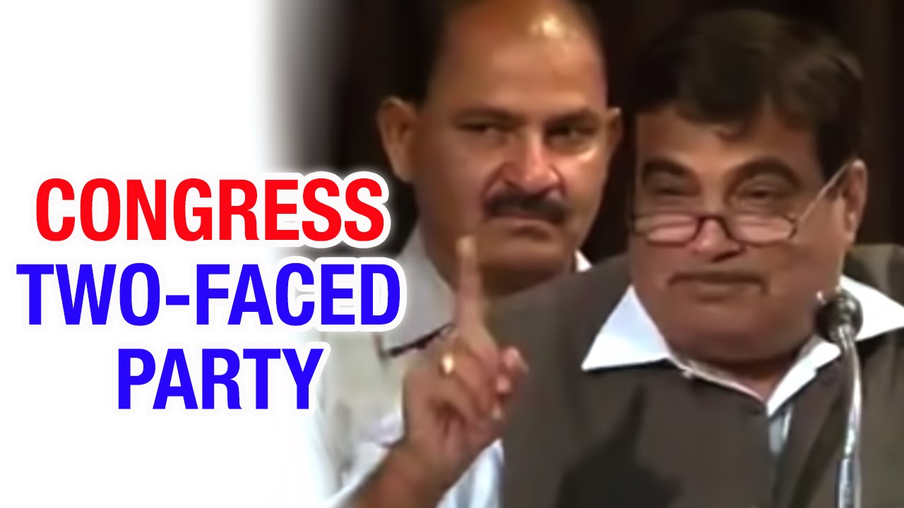 Congress is two-faced party: Nitin Gadkari slams Opposition over Land Acquisition Act