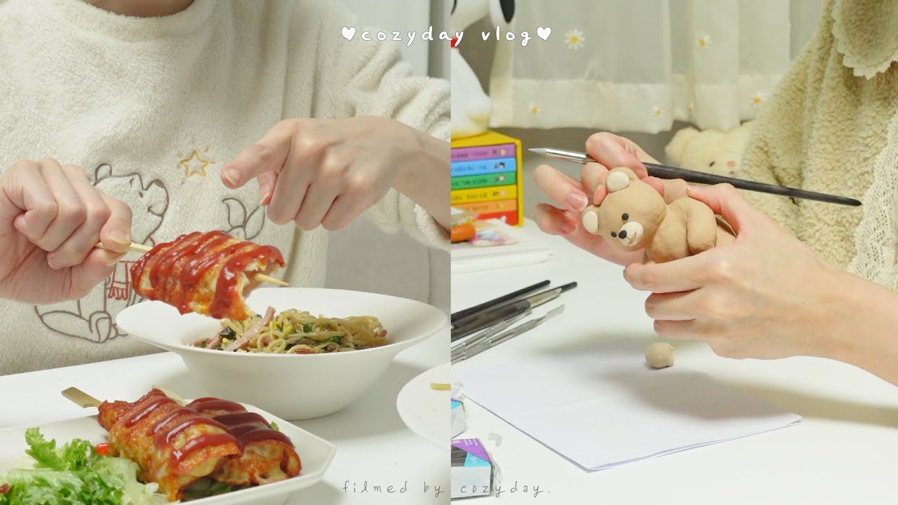 ENG) 결혼 D-10 • 넋 나간채로 고칼로리 음식 해먹고, 7시간 걸려 곰돌이 피규어 만들고, 지옥불 PT받고..😵 정신없이 흘러가는 예비부부 일상 | vlog