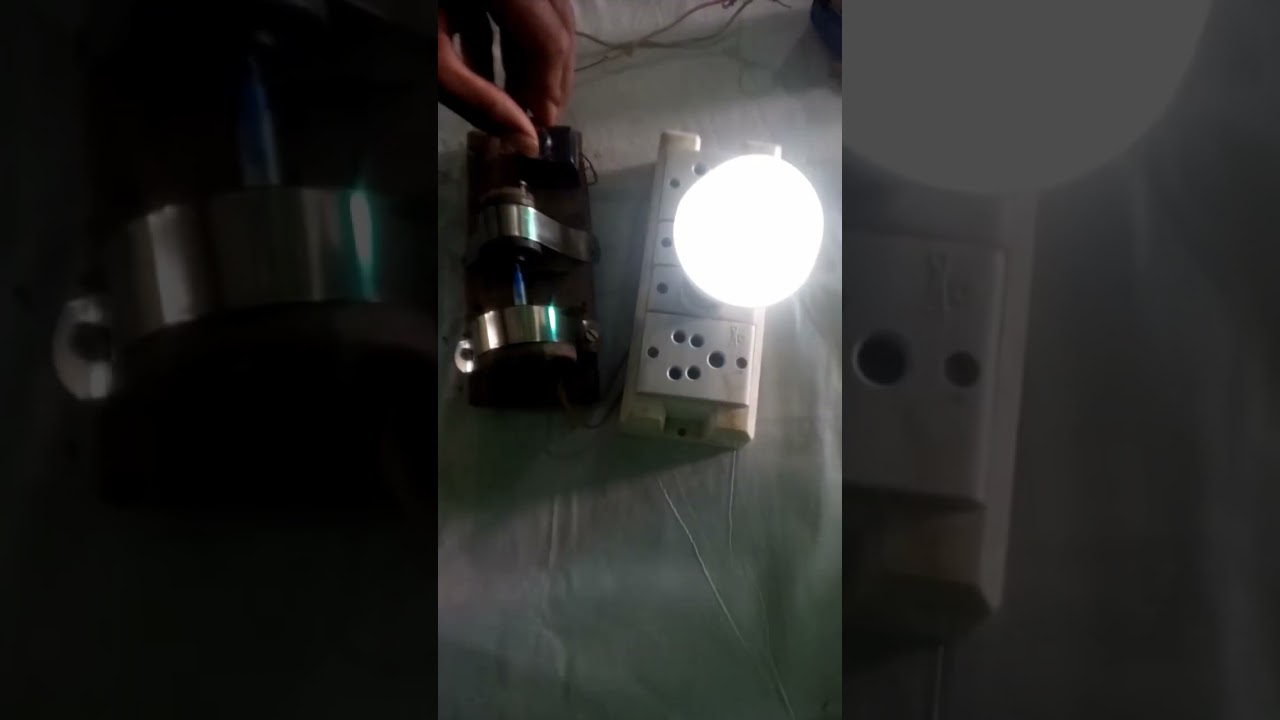 Mini generator making#gauravexperimant#generator #homemadegenerator #synchronousmotor #220vgenerato
