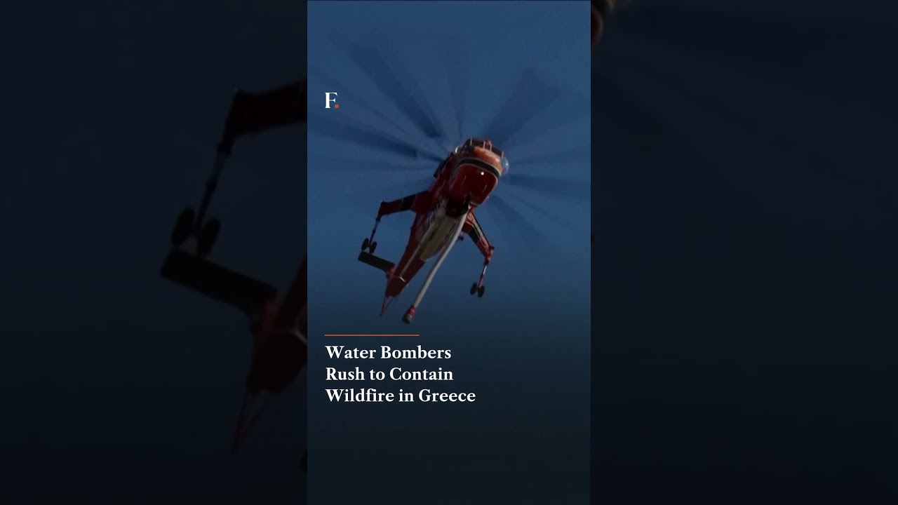 Water Bombers Rush to Contain Wildfire in Greece | N18G