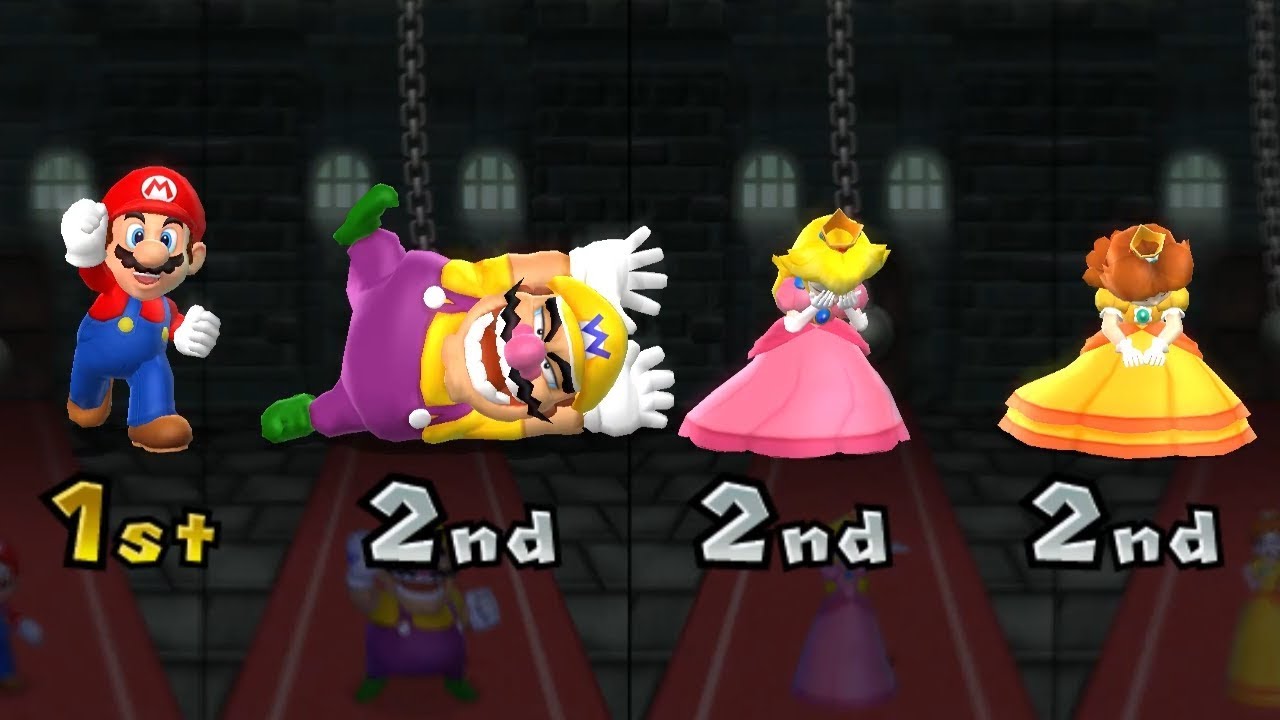Mario Party 9 Garden Battle - Mario vs Wario vs Peach vs Daisy | GreenSpot