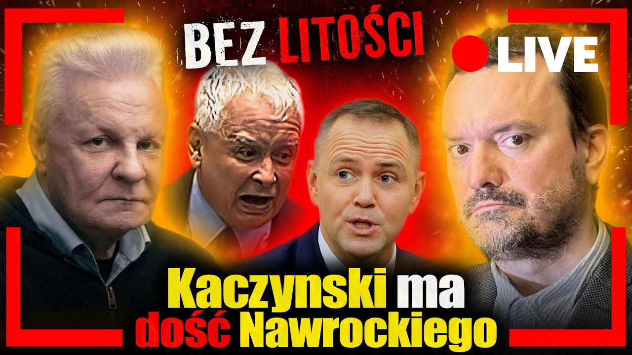 [LIVE] Bez litości. Kaczyński ma DOŚĆ Nawrockiego. Jan Piński i Tomasz Szwejgiert na żywo