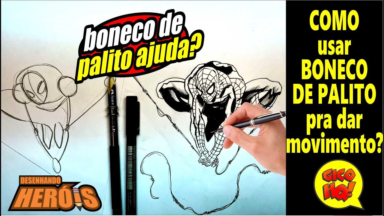 COMO USAR BONECO DE PALITO PRA DAR MOVIMENTO AOS PERSONAGENS