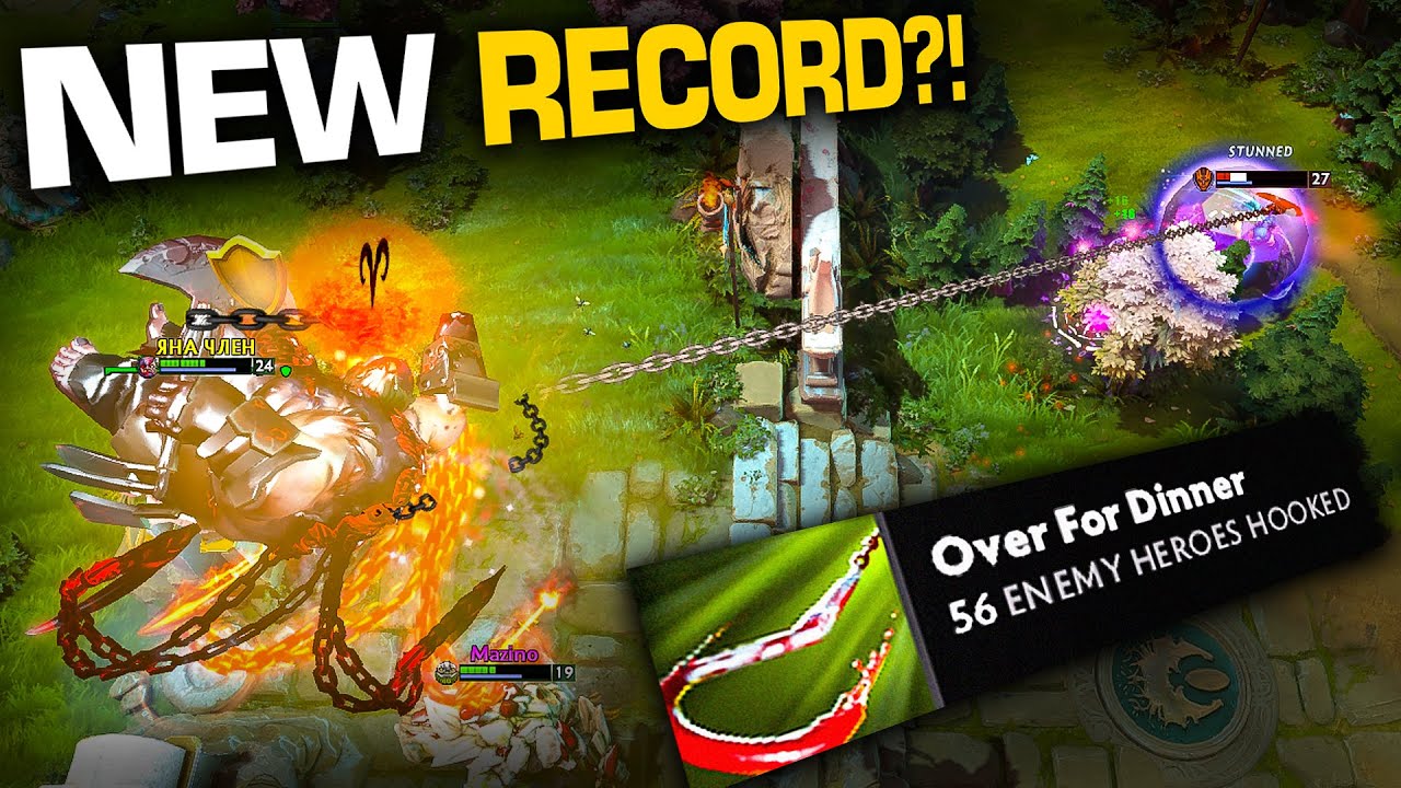 🎣 56 ENEMY HEROES HOOKED - Pudge's Insane New Record! | Pudge Official