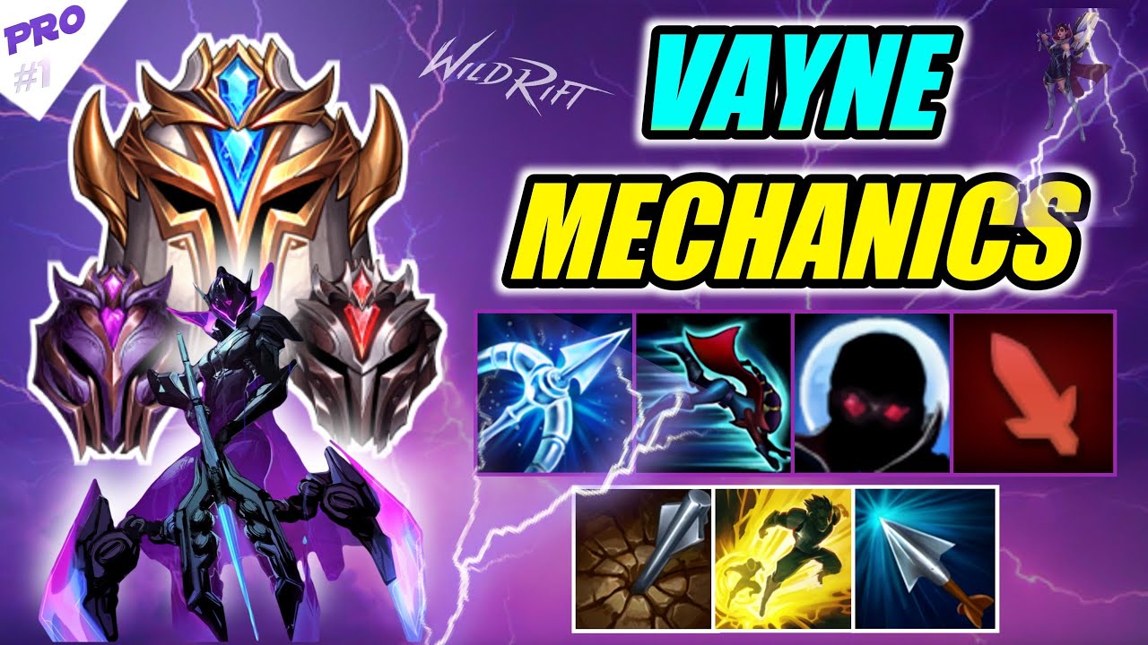 OTP Vayne Guide - Mechanics (Skills and Auto Attacks Resets Tutorial) Wild Rift | Enyav | #1