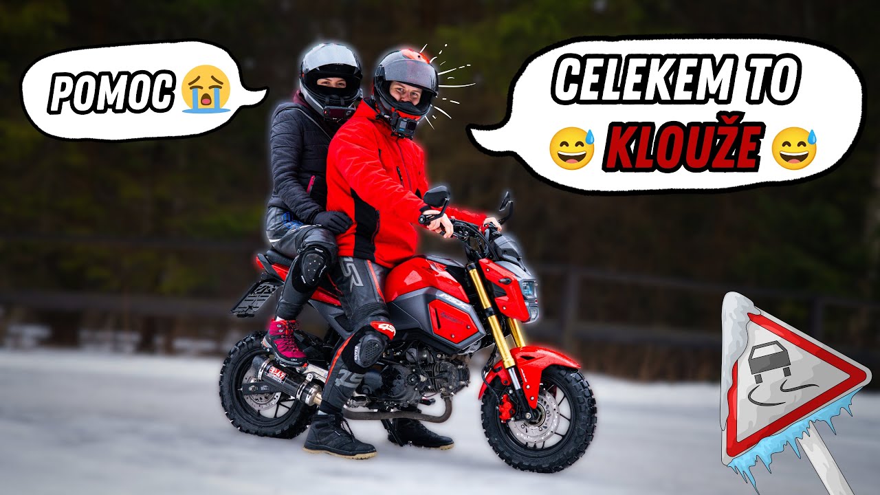 Náš první pád na motorce 😭 | Honda MSX 125 | MOTOVLOG CZ/SK | BASED RIDER