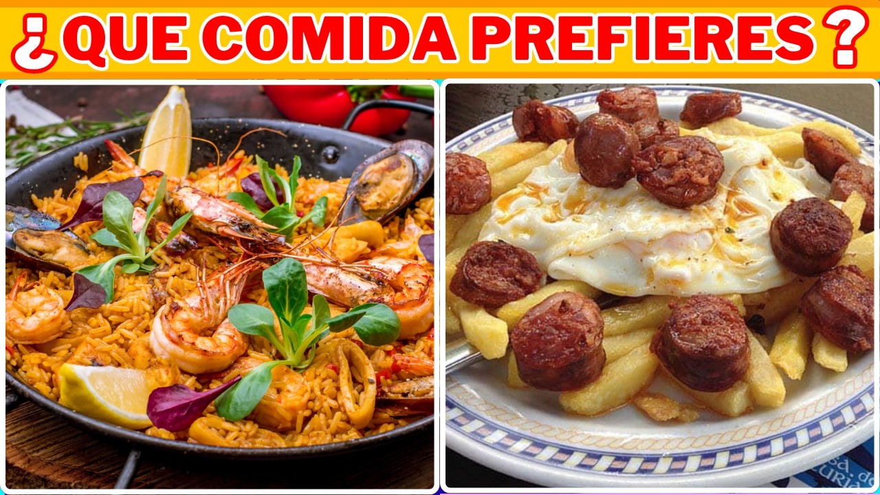 ✅️🧀&iquest;QU&Eacute; PREFIERES? Quiz EDICI&Oacute;N COMIDA ESPA&Ntilde;OLA 🥩 | Mind Game