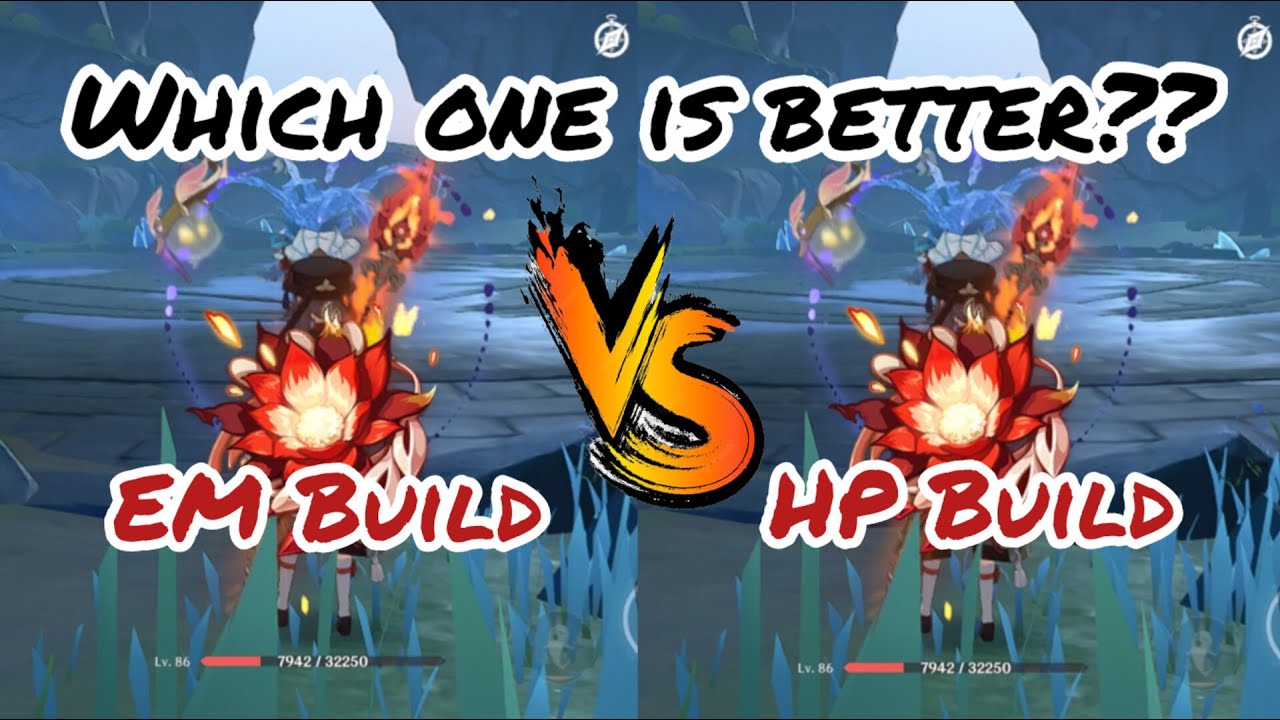 Hu Tao build EM vs HP ! Which one is best build for Hu Tao? | Genshin Impact