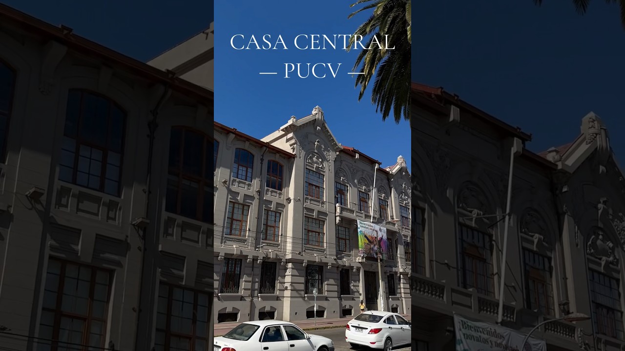 Casa Central PUCV 📚 #pucv #derecho #universidad #shorts #chile #short  #study #studytips